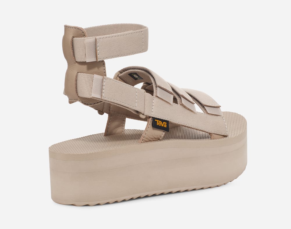 Teva Flatform Mevia Platå Sandaler Dam Grå | Sverige-7953