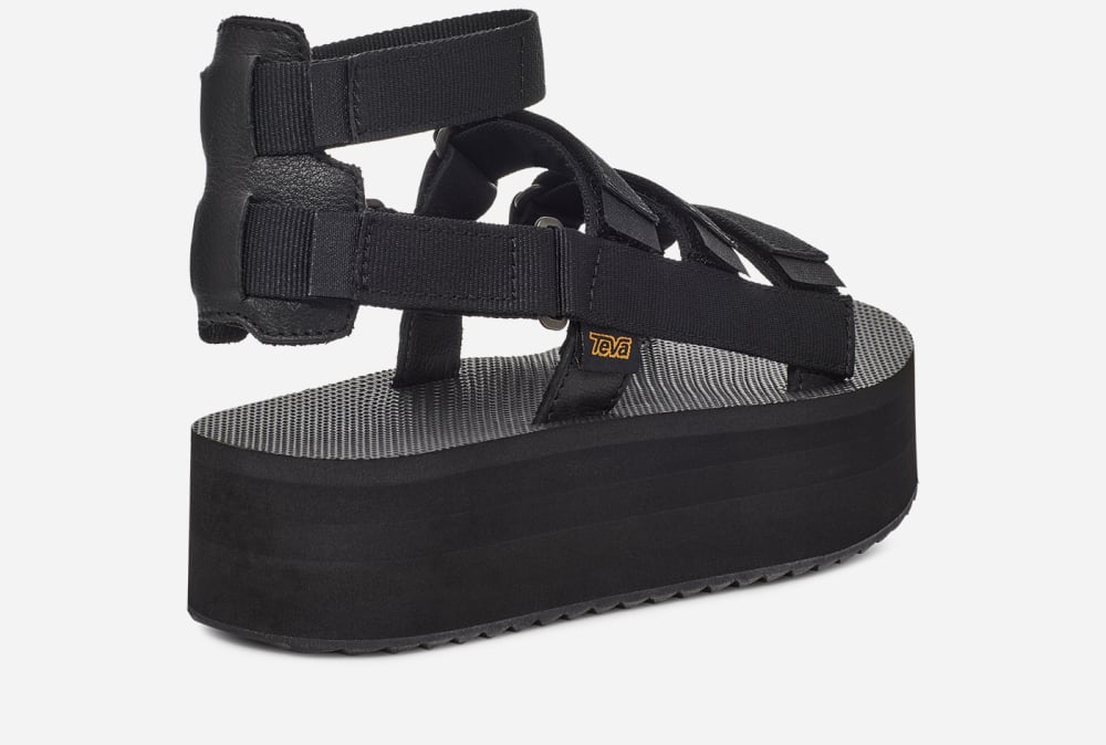 Teva Flatform Mevia Platå Sandaler Dam Svarta | Sverige-7314