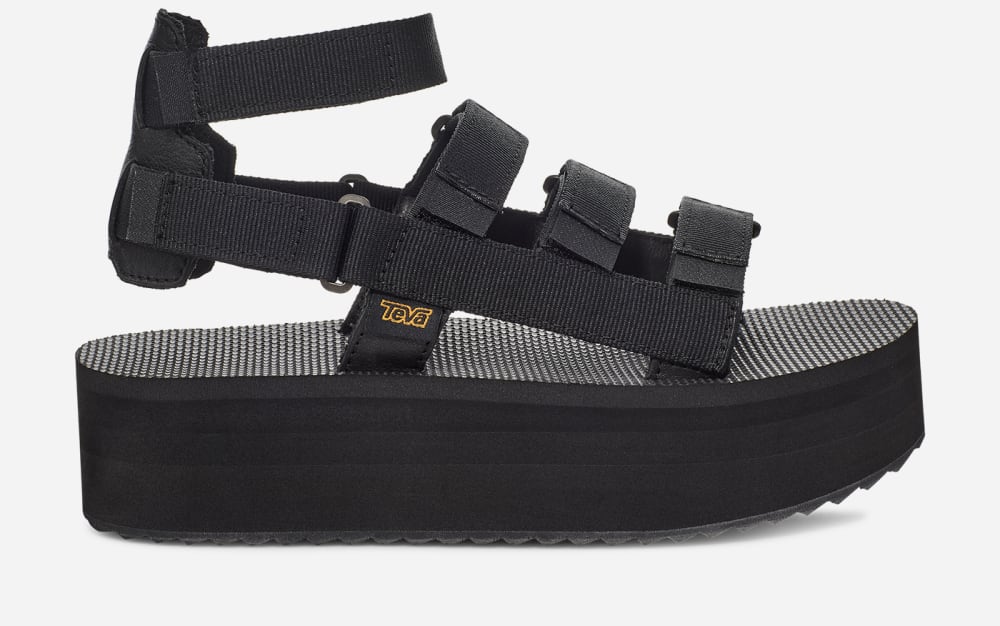 Teva Flatform Mevia Platå Sandaler Herr Svarta | Sverige-4257