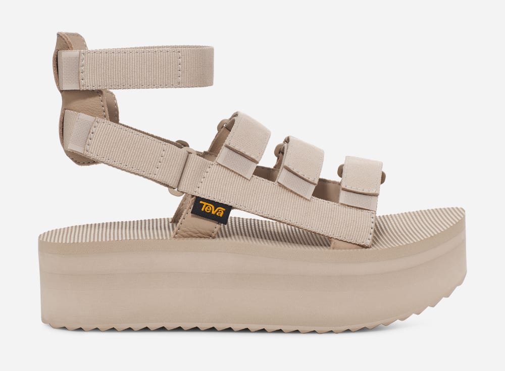 Teva Flatform Mevia Platå Sandaler Herr Grå | Sverige-5260