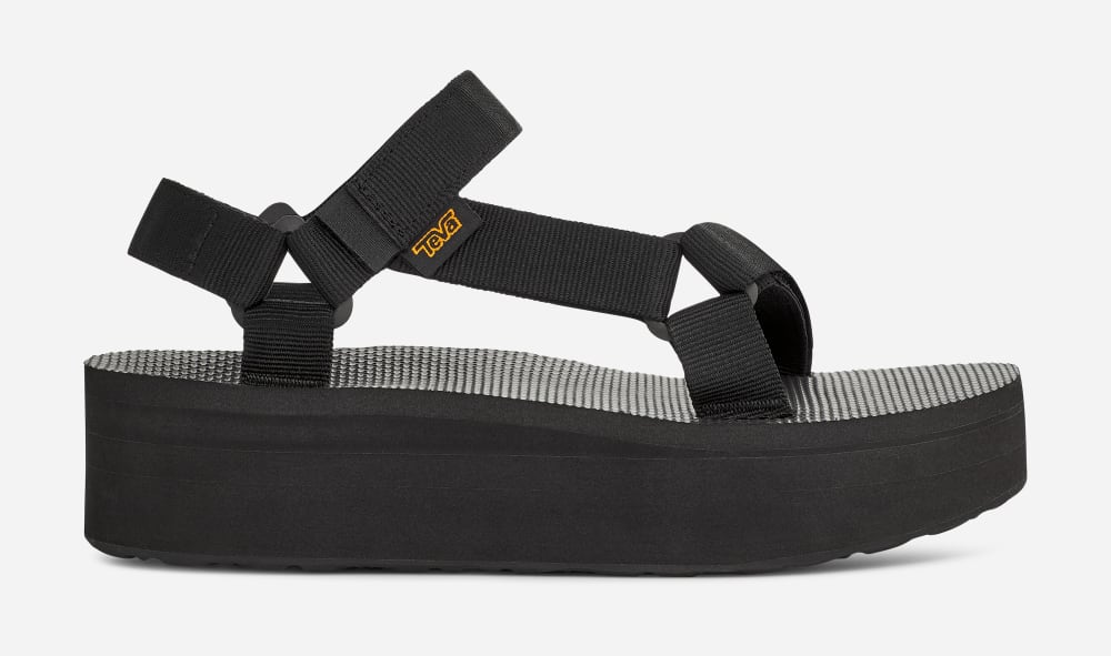 Teva Flatform Universal Platå Sandaler Herr Svarta | Sverige-1826