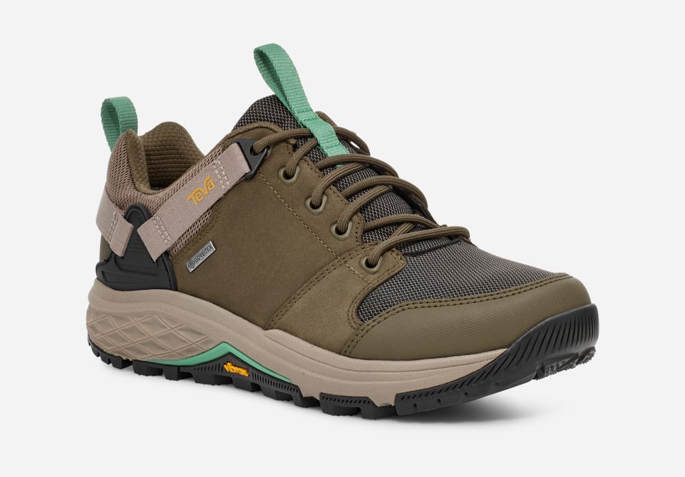 Teva Grandview GTX Low Vandringskängor Dam Olivgröna Bruna | Sverige-7132