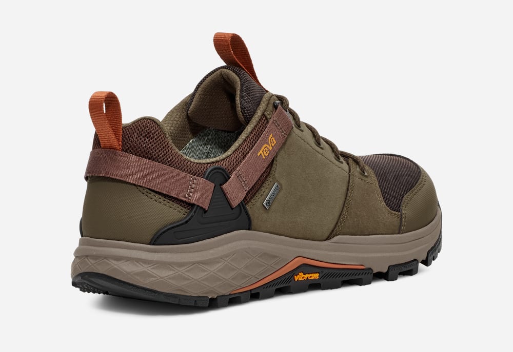 Teva Grandview GTX Low Vandringskängor Herr Bruna Mörkolivgröna | Sverige-7194