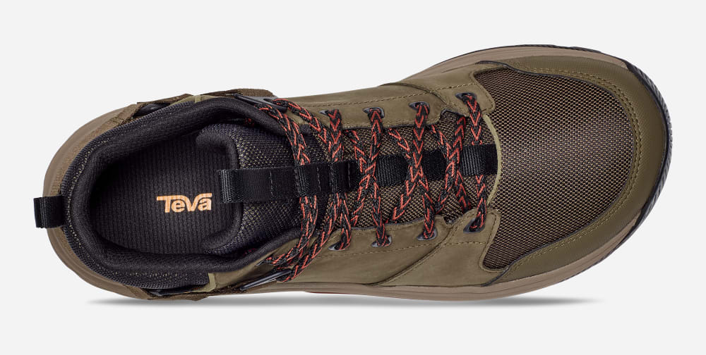 Teva Grandview Gore-Tex Vandringskängor Herr Mörkolivgröna | Sverige-1356