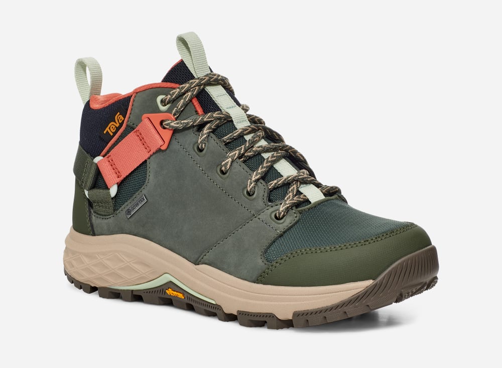 Teva Grandview Gore-Tex Vandringskängor Dam Khaki | Sverige-1738