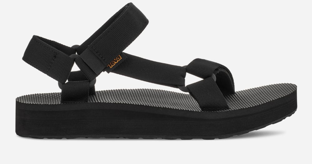 Teva Mid Universal Platå Sandaler Herr Svarta | Sverige-4162