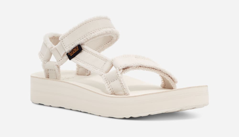 Teva Midform Universal Canvas Platå Sandaler Dam Vita | Sverige-1056