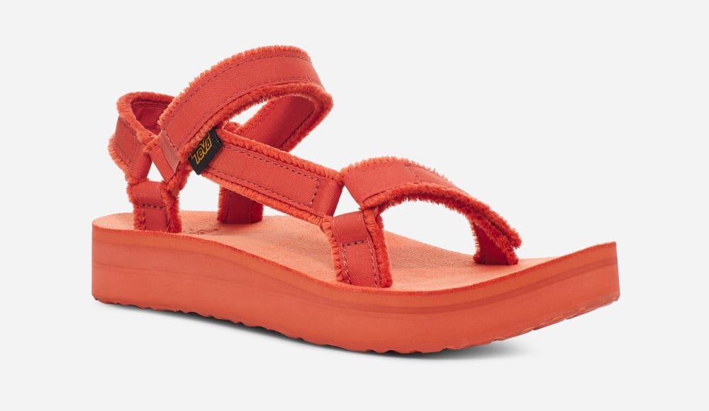 Teva Midform Universal Canvas Platå Sandaler Herr Orange | Sverige-1527