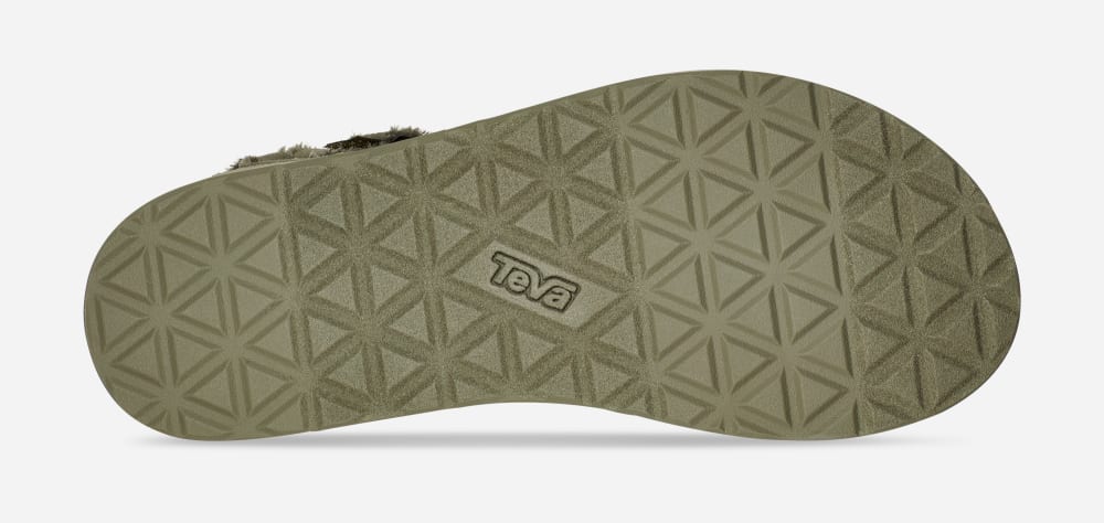 Teva Midform Universal Canvas Platå Sandaler Dam Olivgröna | Sverige-2705