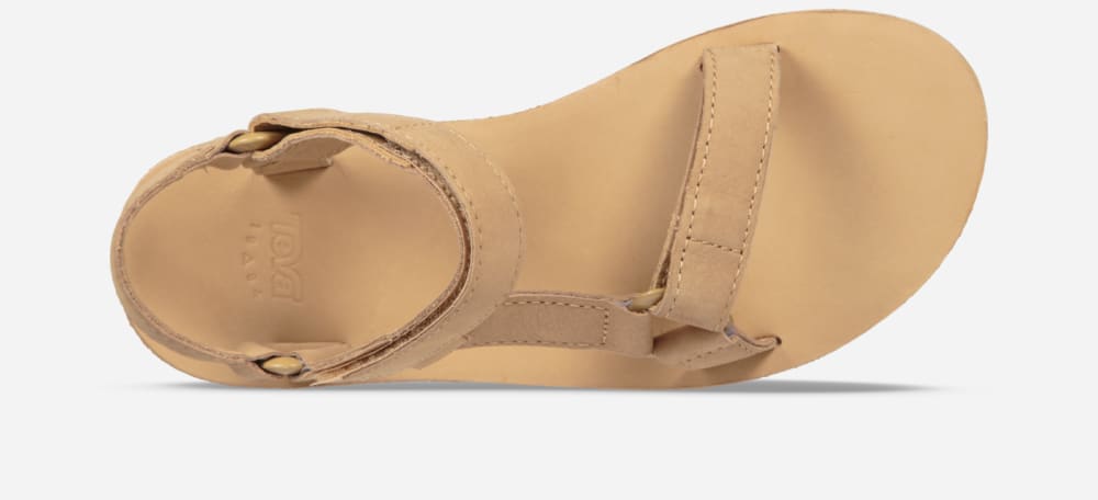 Teva Midform Universal Leather Platå Sandaler Dam Beige | Sverige-3758