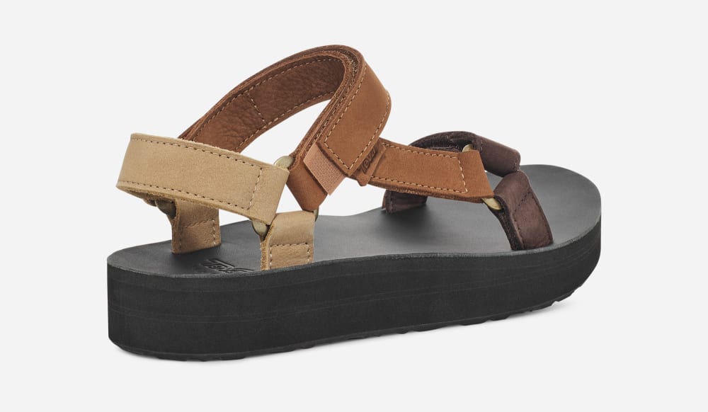 Teva Midform Universal Leather Platå Sandaler Dam Olika Färger | Sverige-9548