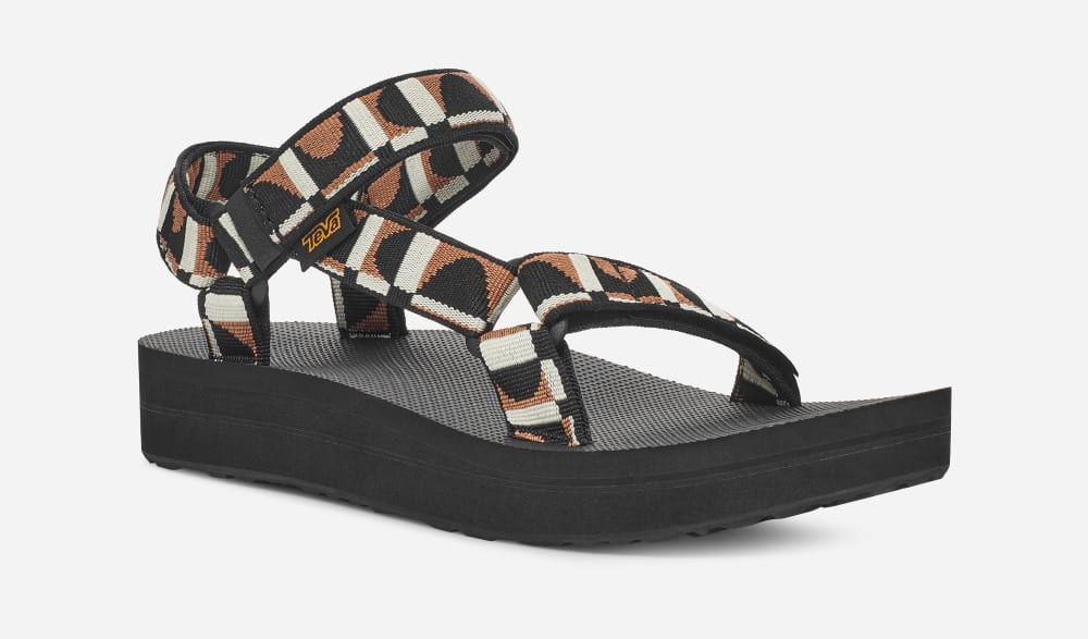 Teva Midform Universal Platå Sandaler Dam Svarta | Sverige-1036