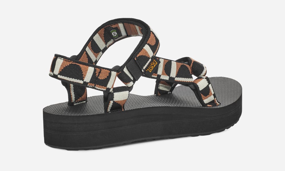 Teva Midform Universal Platå Sandaler Dam Svarta | Sverige-1036