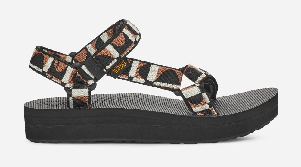 Teva Midform Universal Platå Sandaler Dam Svarta | Sverige-1036