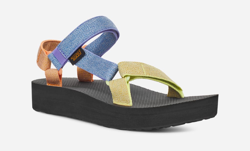 Teva Midform Universal Platå Sandaler Dam Metal Olika Färger | Sverige-2953