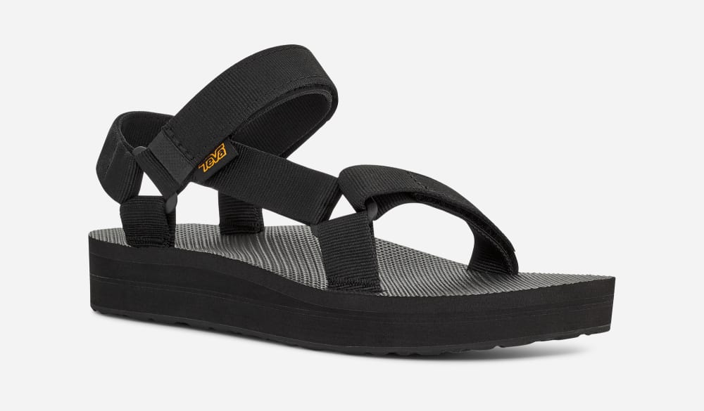 Teva Midform Universal Platå Sandaler Dam Svarta | Sverige-8071