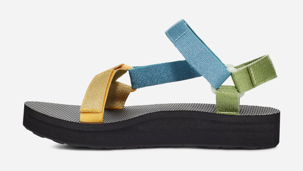 Teva Midform Universal Platå Sandaler Herr Metal Blå Olika Färger | Sverige-0175