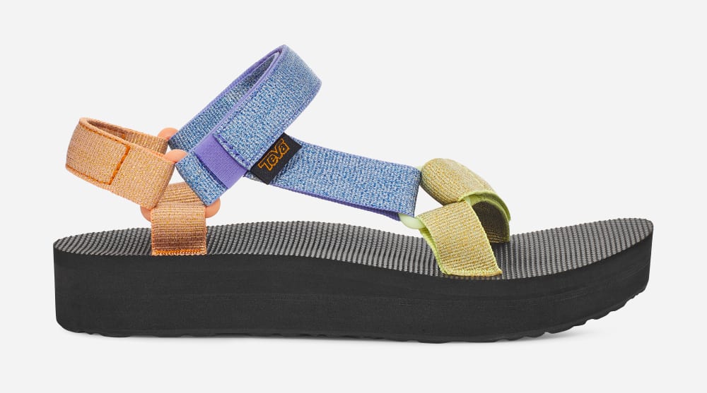 Teva Midform Universal Platå Sandaler Herr Metal Olika Färger | Sverige-7835