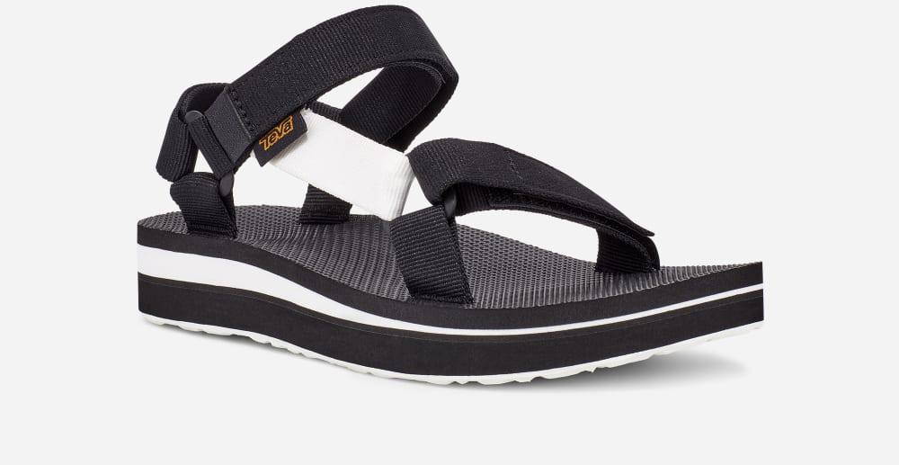 Teva Midform Universal Platå Sandaler Herr Svarta Ljusvita | Sverige-9162