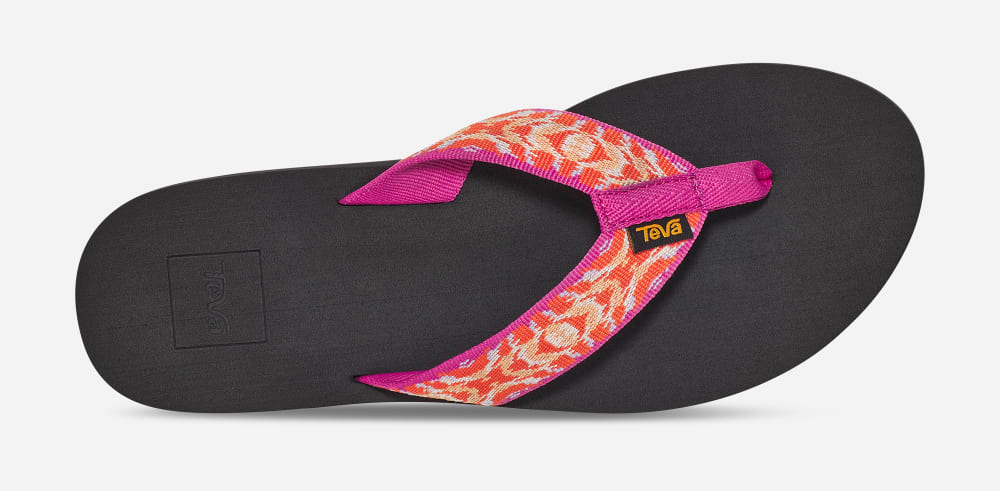 Teva Mush II Flip Flop Dam Rosa Lila Olika Färger | Sverige-3570