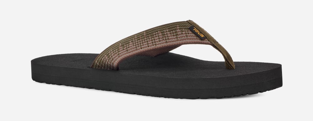 Teva Mush II Flip Flop Herr Mörkolivgröna | Sverige-8149