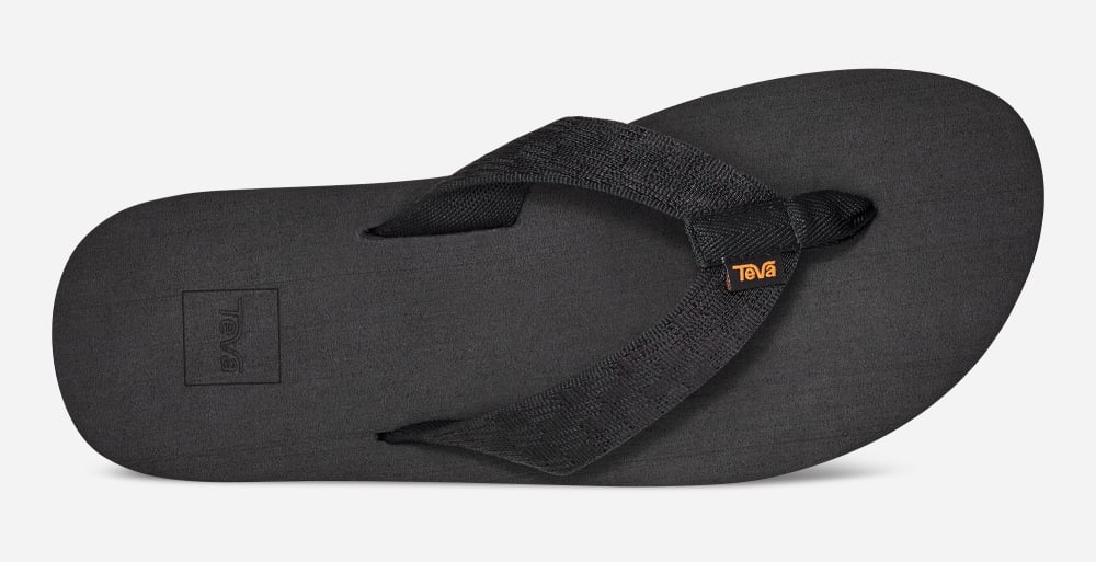 Teva Mush II Flip Flop Herr Mörkröda Svarta | Sverige-2856