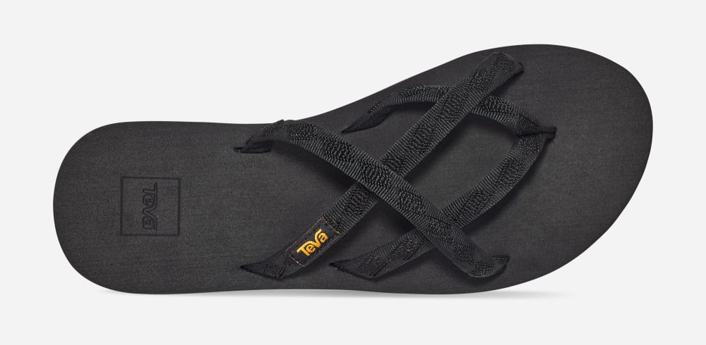 Teva Olowahu Flip Flop Dam Svarta Svarta | Sverige-3012