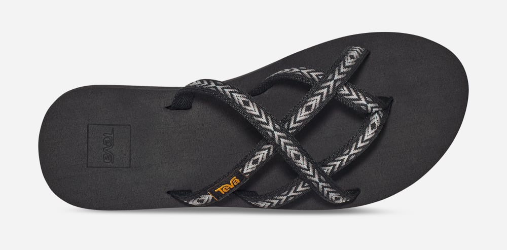 Teva Olowahu Flip Flop Dam Svarta | Sverige-1243