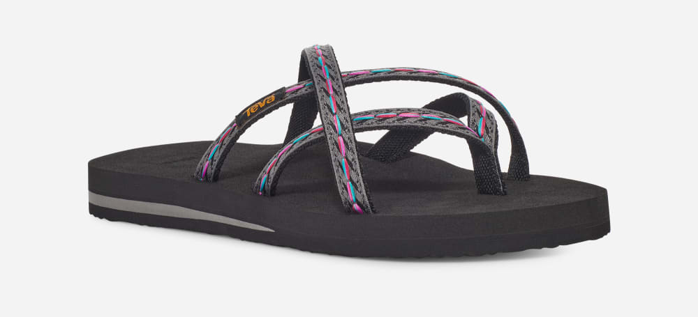 Teva Olowahu Flip Flop Dam Svarta | Sverige-7653