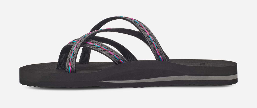 Teva Olowahu Flip Flop Dam Svarta | Sverige-7653