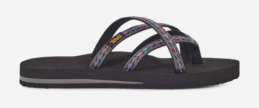 Teva Olowahu Flip Flop Dam Svarta | Sverige-7653