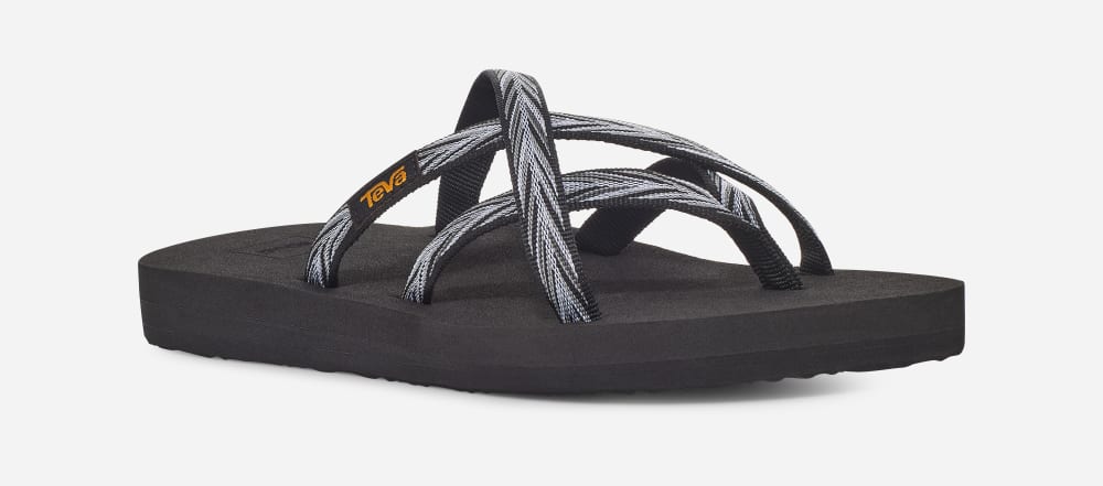 Teva Olowahu Flip Flop Dam Svarta Vita | Sverige-1957