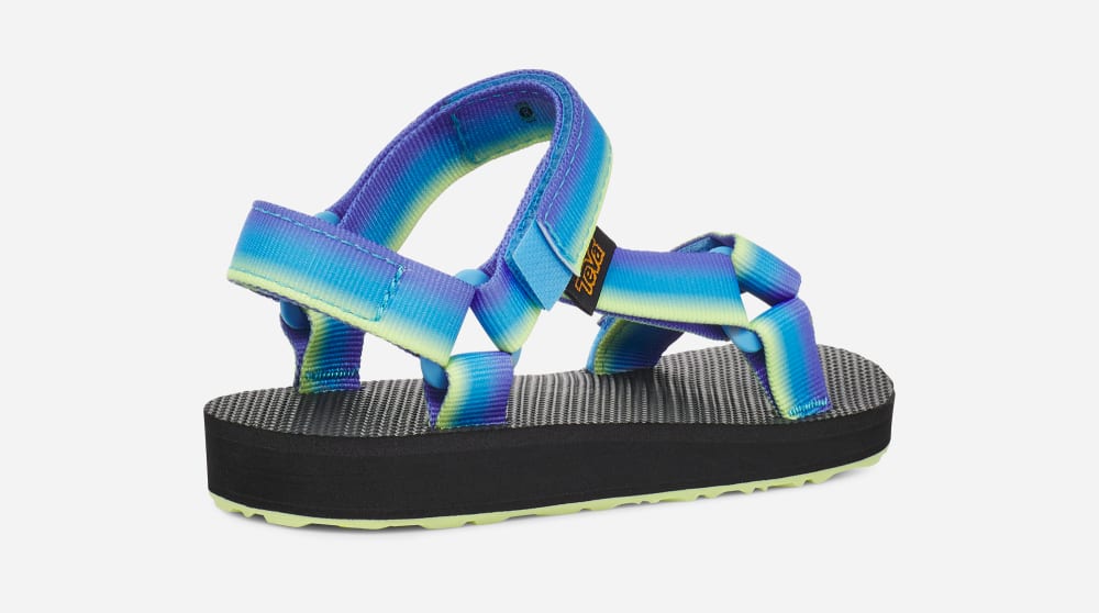 Teva Original Universal Gradiate Sandaler Barn Grå Ljusgröna | Sverige-2783