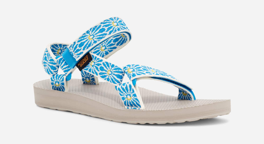 Teva Original Universal Sandaler Dam Blommiga Blå | Sverige-4710