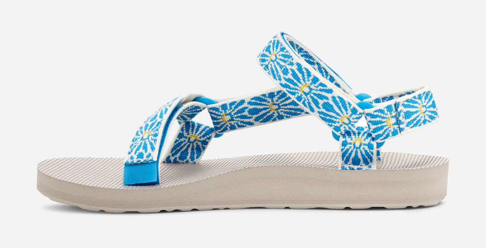 Teva Original Universal Sandaler Dam Blommiga Blå | Sverige-4710