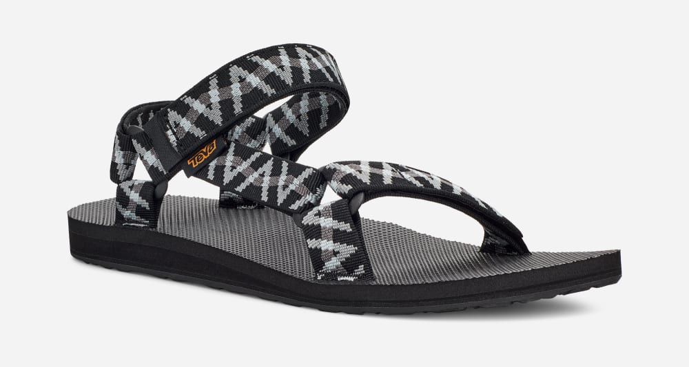 Teva Original Universal Sandaler Herr Ljussvarta Grå | Sverige-6074