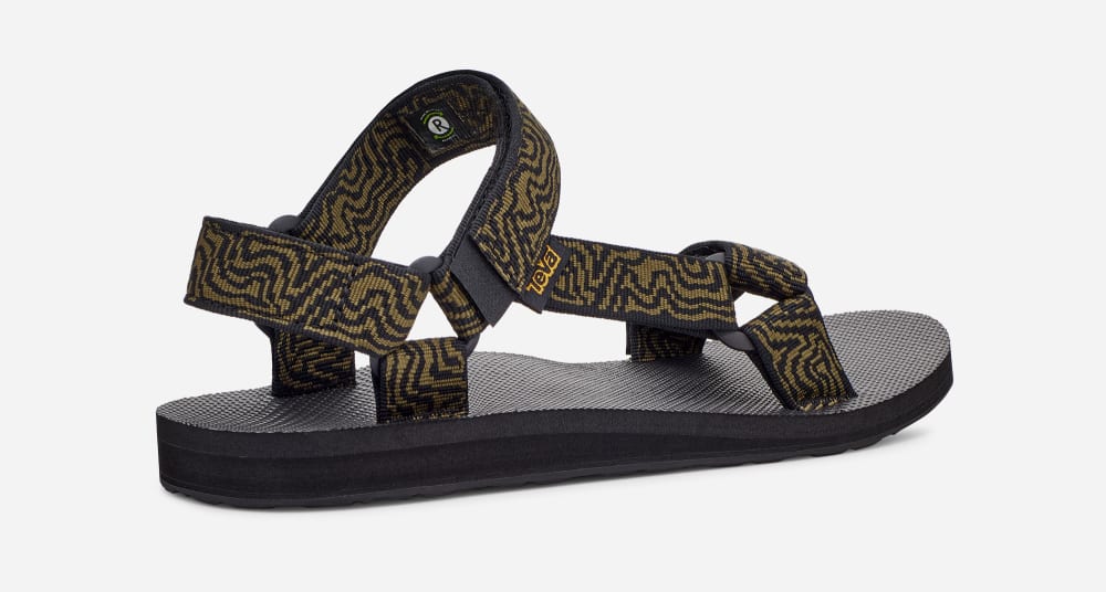 Teva Original Universal Sandaler Herr Röda Svarta Mörkolivgröna | Sverige-1865