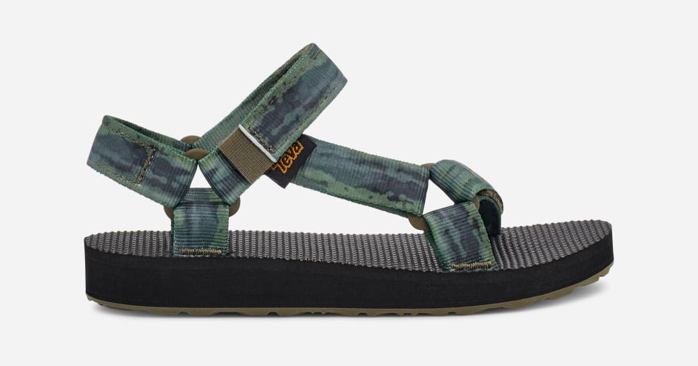 Teva Original Universal Tie-Dye Sandaler Barn Mörkolivgröna | Sverige-2510