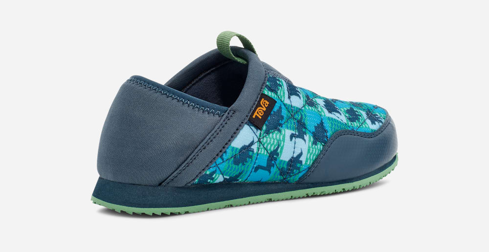 Teva ReEMBER DINOSTER INFANT Slip On Barn Blå | Sverige-9625