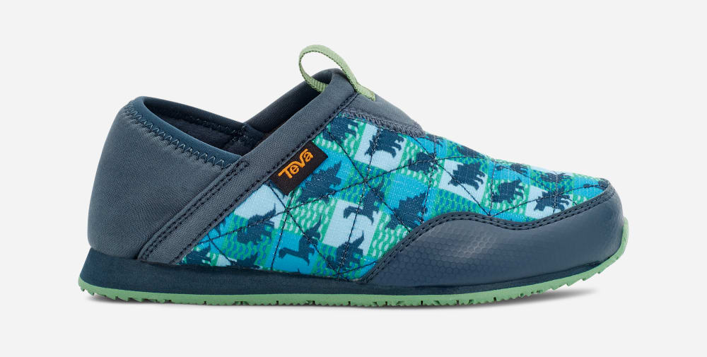 Teva ReEMBER DINOSTER INFANT Slip On Barn Blå | Sverige-9625