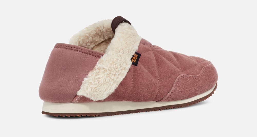 Teva ReEMBER PLUSHED Slip On Dam Vinröda | Sverige-8625