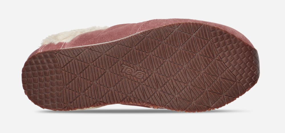 Teva ReEMBER PLUSHED Slip On Dam Vinröda | Sverige-8625