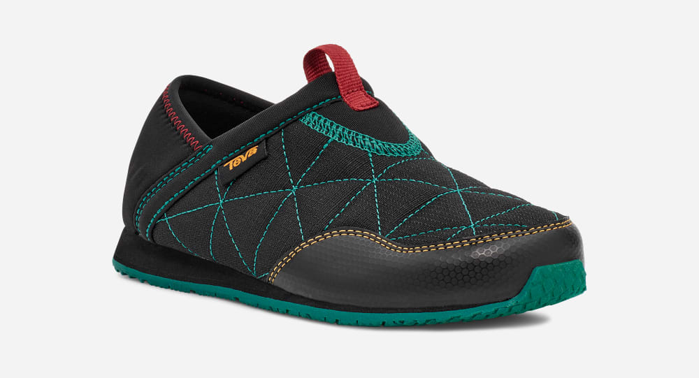 Teva ReEMBER Slip On Barn Svarta Gröna | Sverige-9518