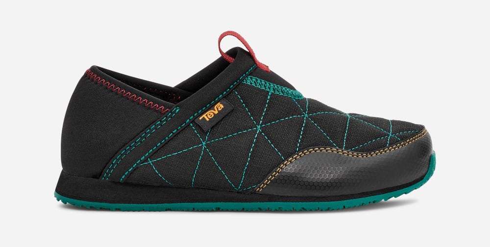 Teva ReEMBER Slip On Barn Svarta Gröna | Sverige-9518