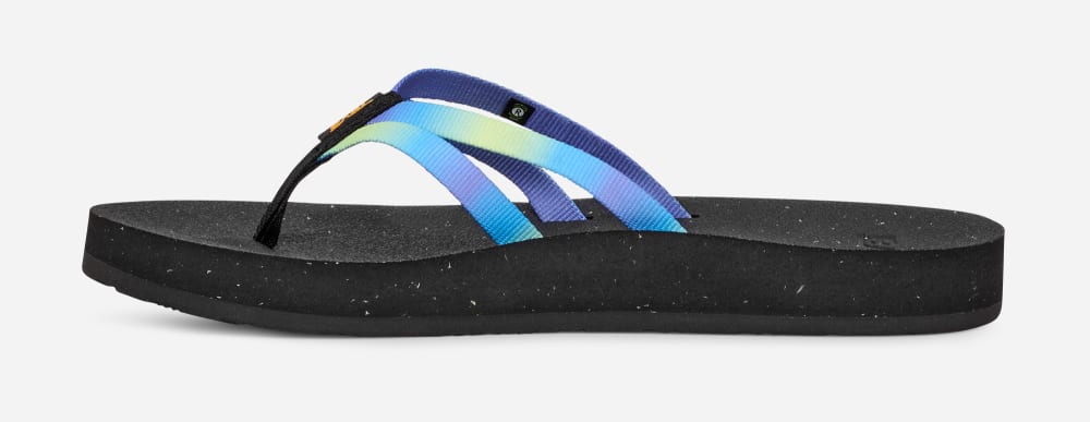 Teva Reflip Strappy Gradiate Flip Flop Dam Grå Ljusgröna | Sverige-5473