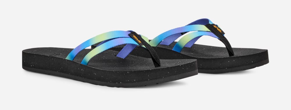 Teva Reflip Strappy Gradiate Flip Flop Dam Grå Ljusgröna | Sverige-5473