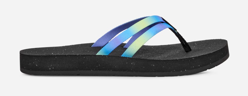 Teva Reflip Strappy Gradiate Flip Flop Dam Grå Ljusgröna | Sverige-5473