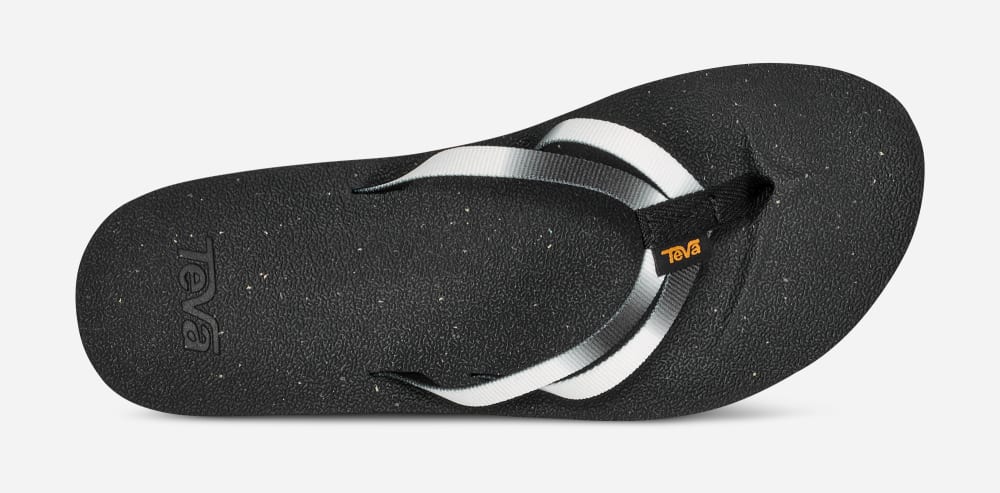 Teva Reflip Strappy Gradiate Flip Flop Dam Svarta Vita | Sverige-5946