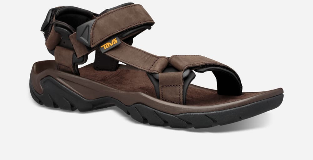 Teva Terra Fi 5 Universal Leather Vandringssandaler Dam Kaffe | Sverige-6531