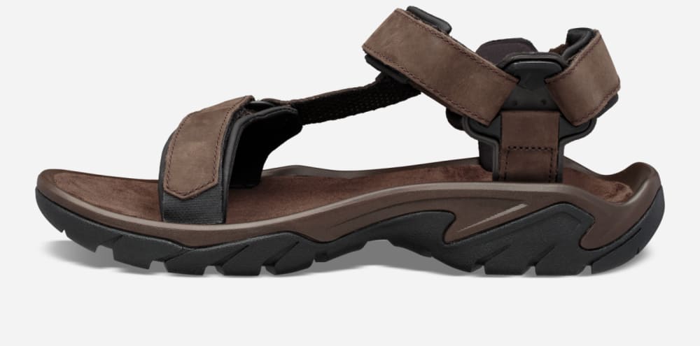 Teva Terra Fi 5 Universal Leather Vandringssandaler Dam Kaffe | Sverige-6531